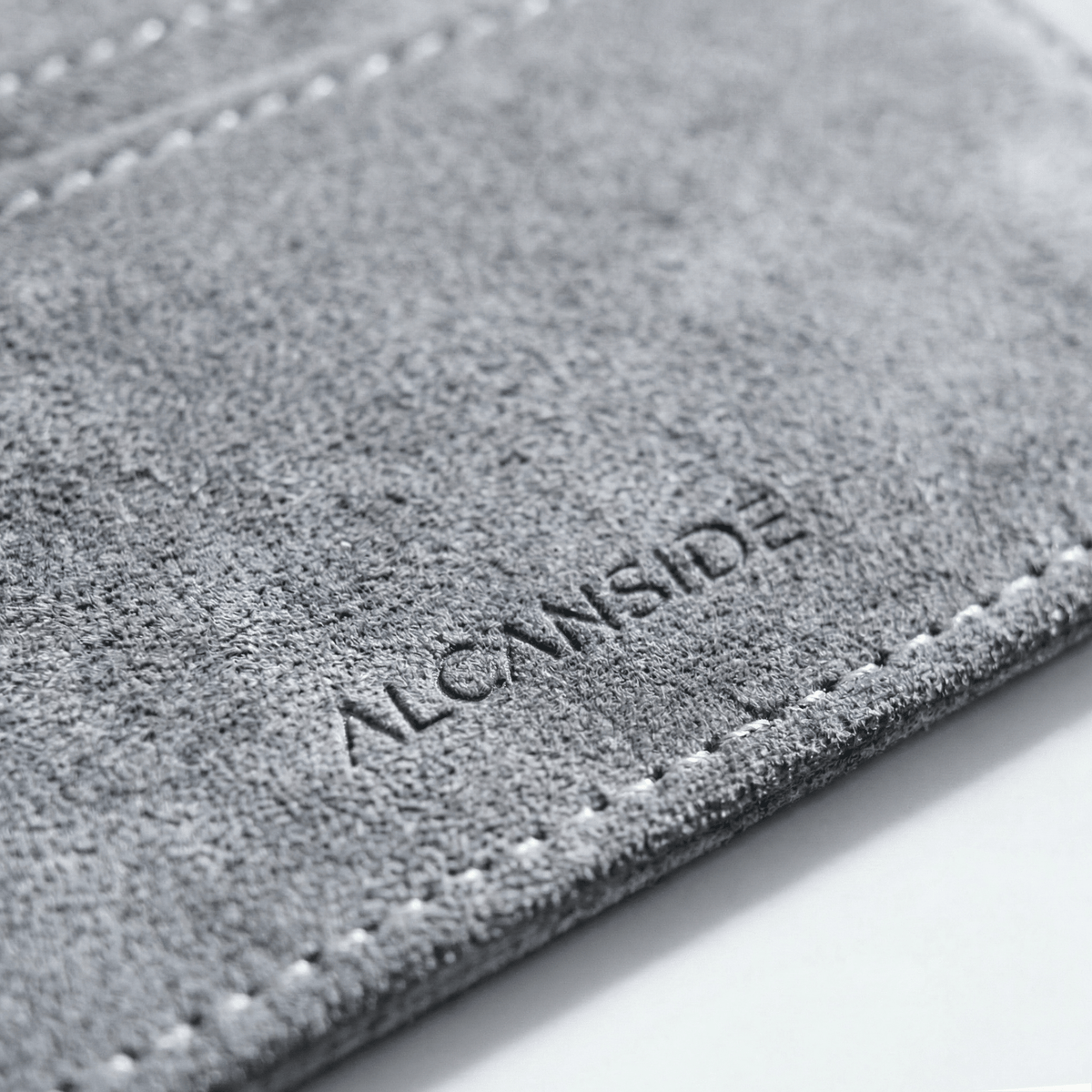 Alcantara Card Wallet - Nardo Gray