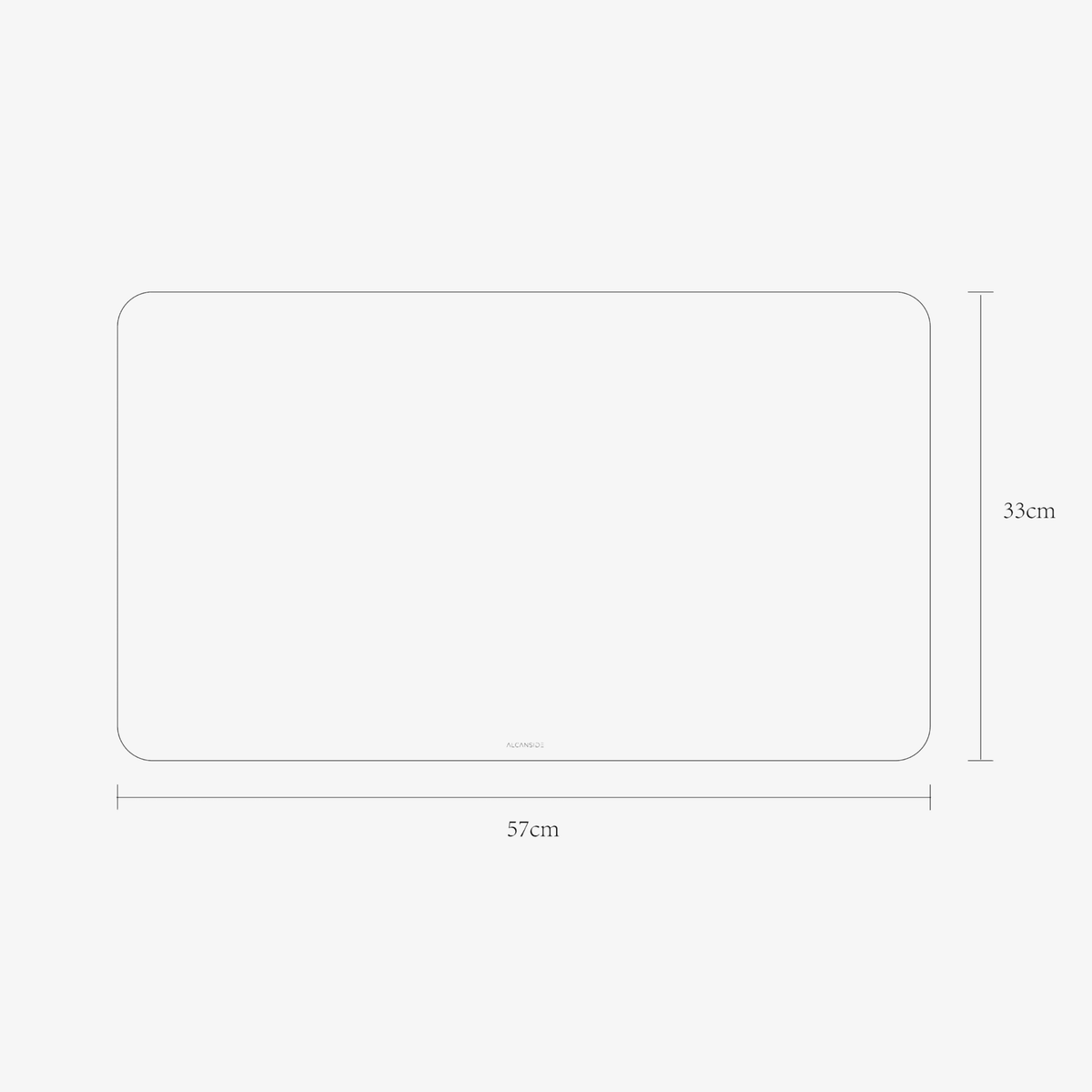 Alcantara Mousepad 57x33cm - Space Grey