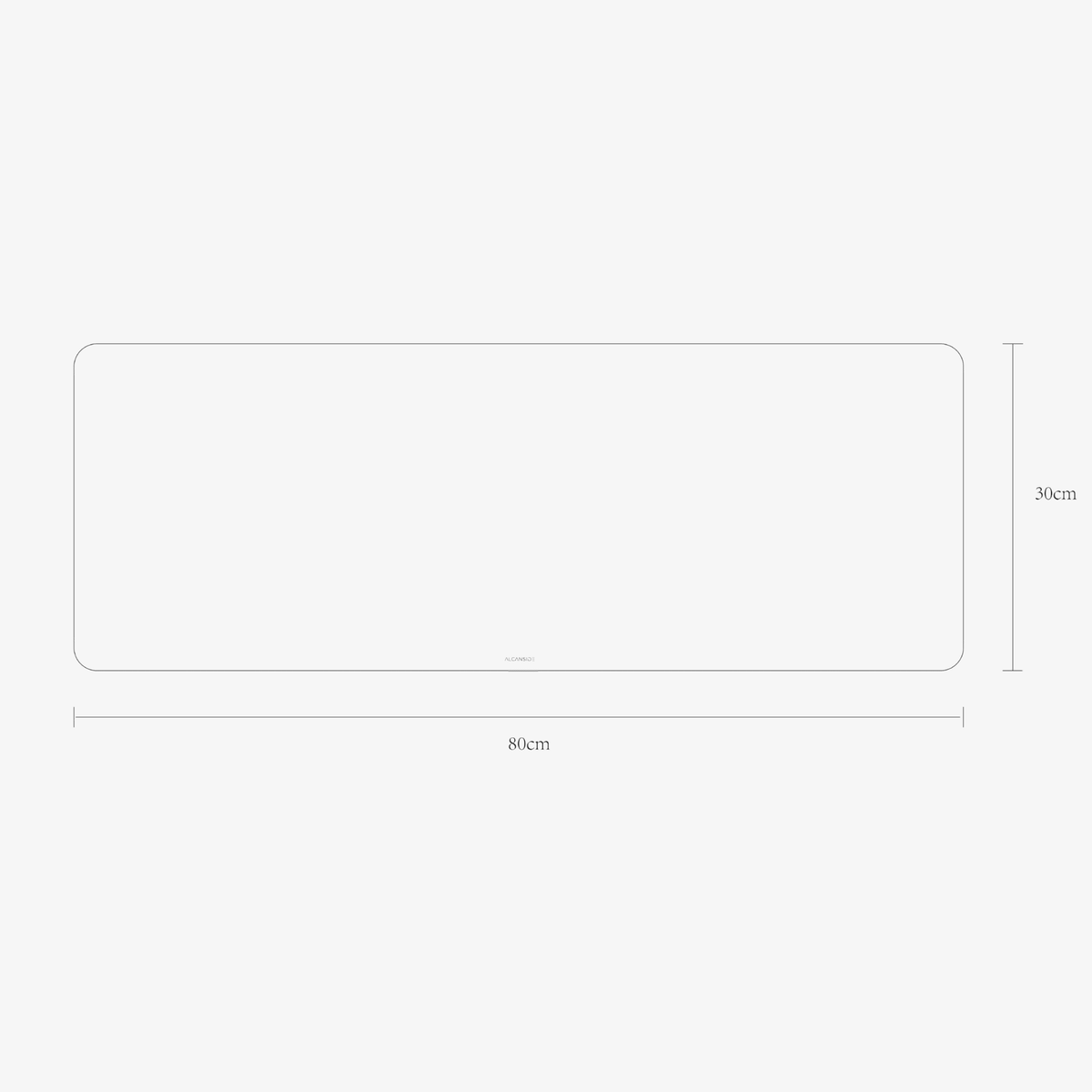 Alcantara Mousepad 80x30cm - Space Grey