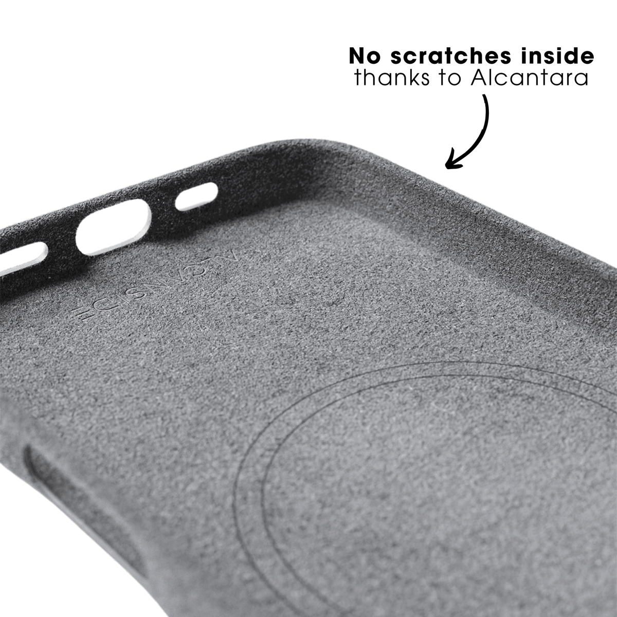 iPhone 16 - Alcantara Case - Nardo Gray