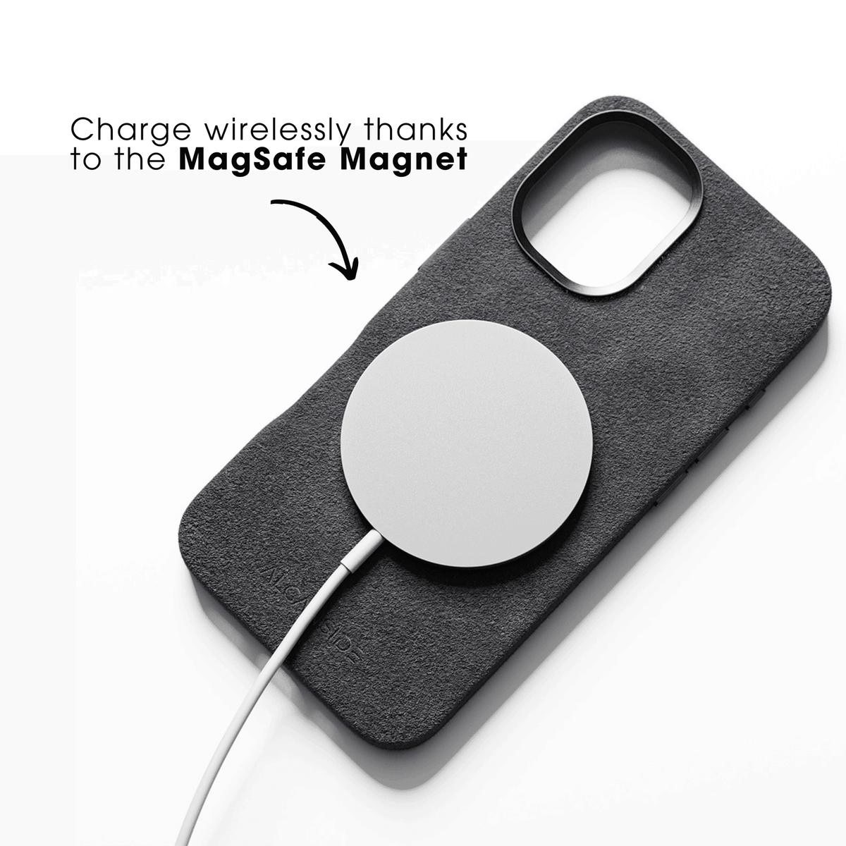 iPhone 17e - Alcantara Case - Space Grey