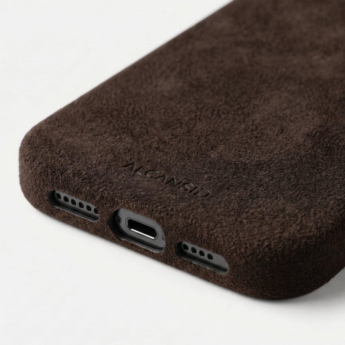 iPhone 17e - Alcantara Case - Chocolate Brown