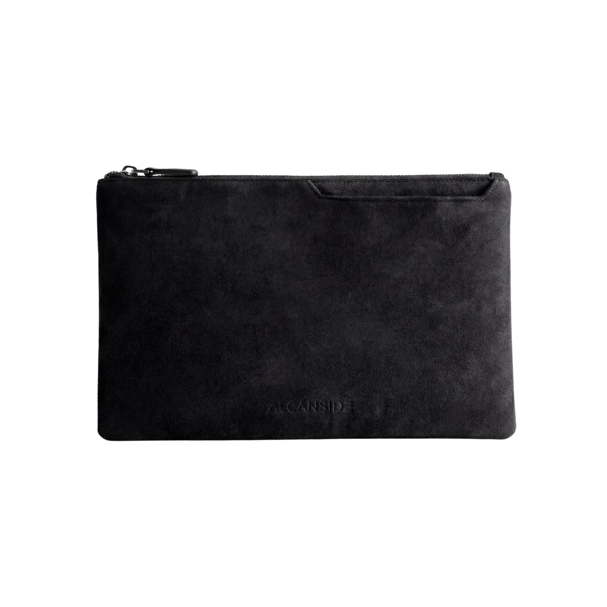 Alcantara Pouch - Deep Black