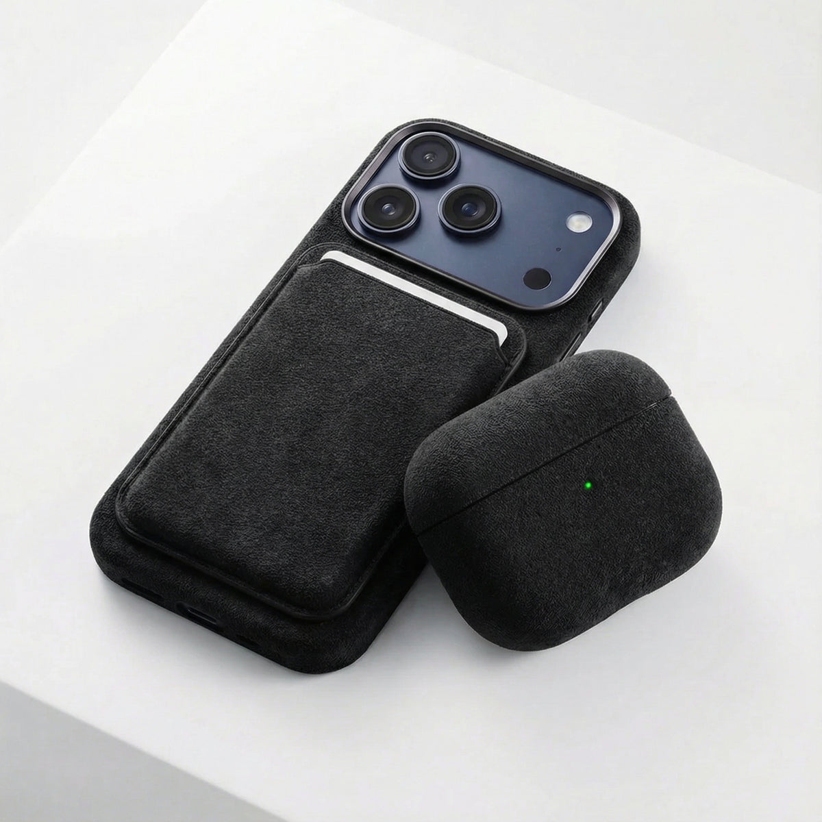 AirPods Pro (3rd Generation) Alcantara Case - Deep Black
