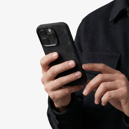 iPhone 15 Pro - Alcantara Case - Deep Black