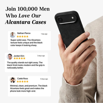 iPhone 17 Air - Alcantara Case - Deep Black