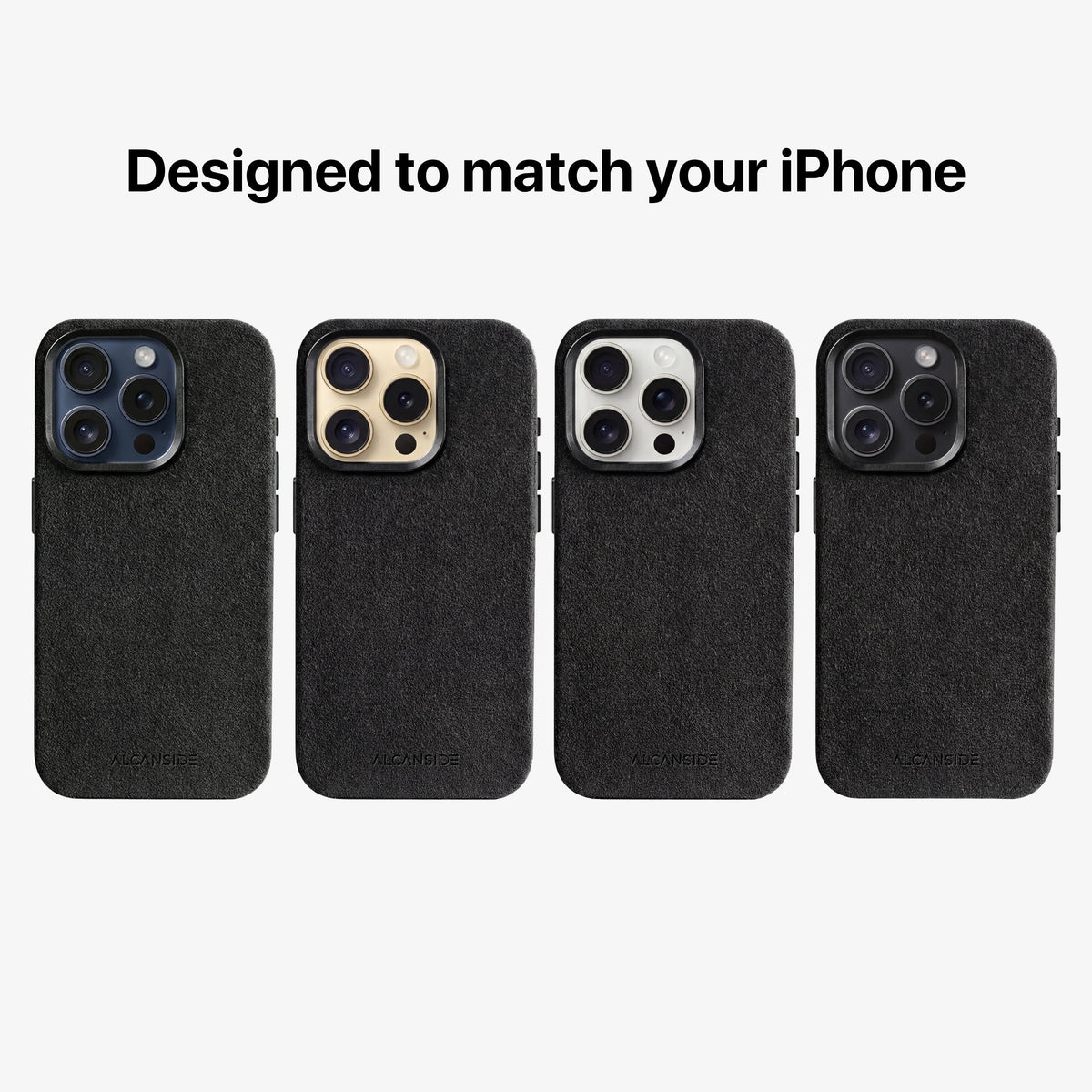 iPhone 15 Pro - Alcantara Case - Deep Black