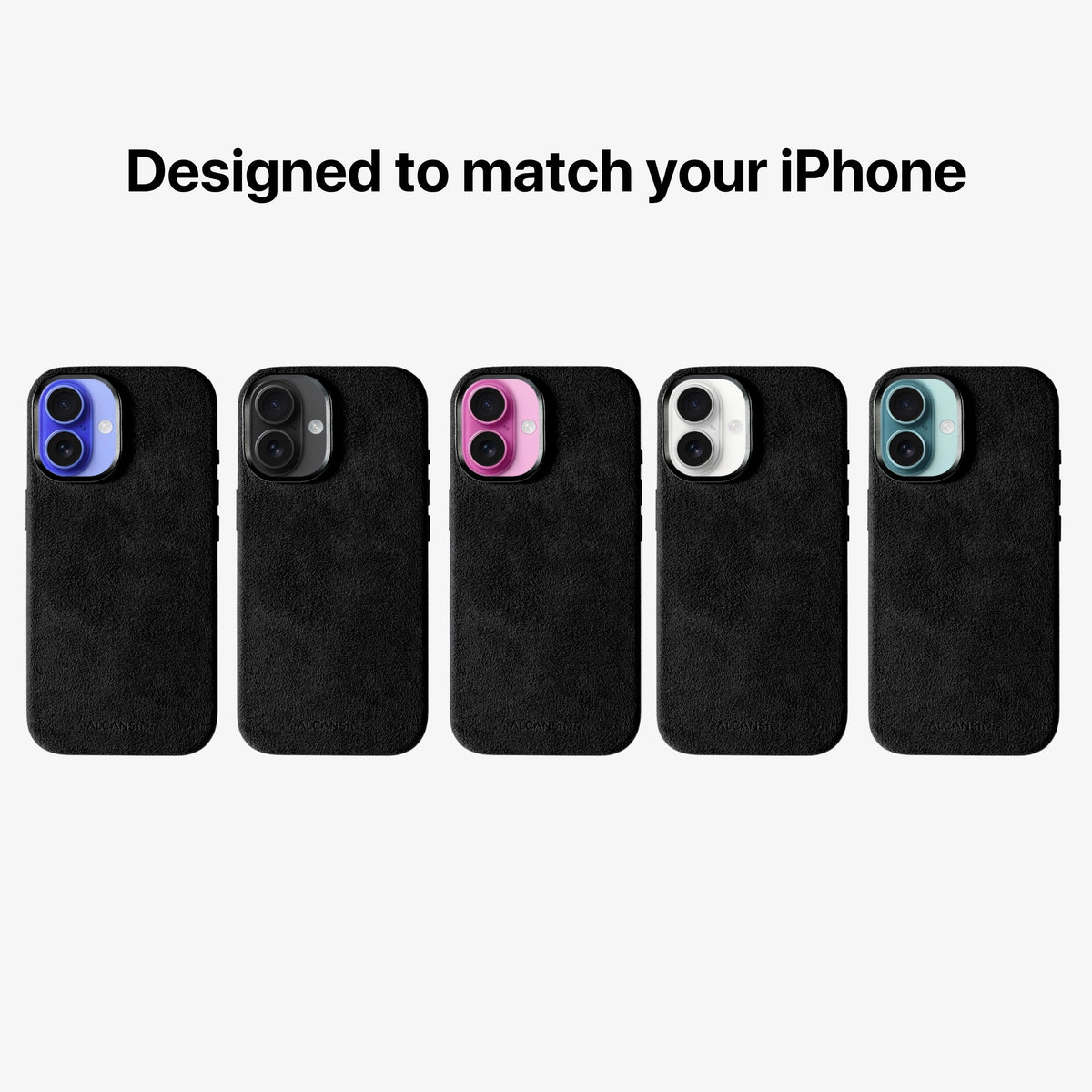 iPhone 16 - Alcantara Case - Deep Black