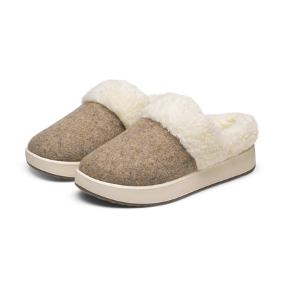 Women's Kiwi Slipper - Dark Camel (Stony Cream Sole)