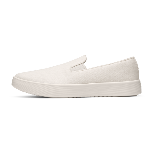 Men's Canvas Cruiser Slip On - Warm White (Natural White Sole)