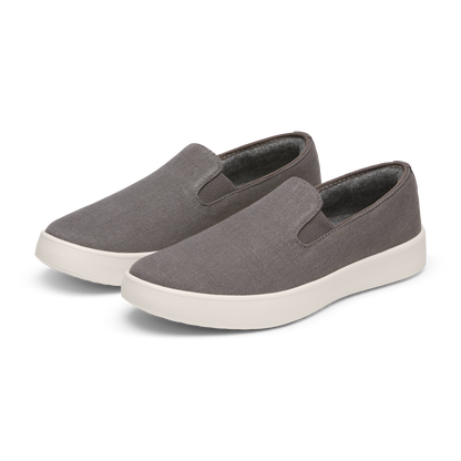 Women's Canvas Cruiser Slip On - Anthracite (Natural White Sole)
