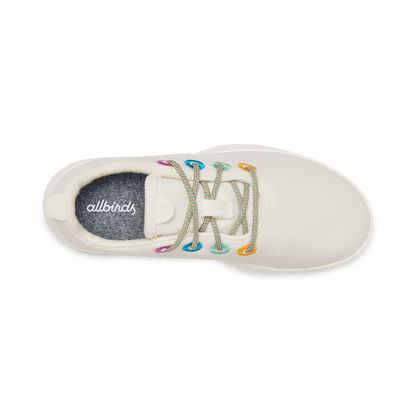 Smallbirds Wool Runners - Big Kids - Natural White (Natural White Sole)