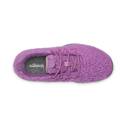 Smallbirds Wool Runners - Big Kids - Lux Purple Fluffs (Lux Purple Sole)