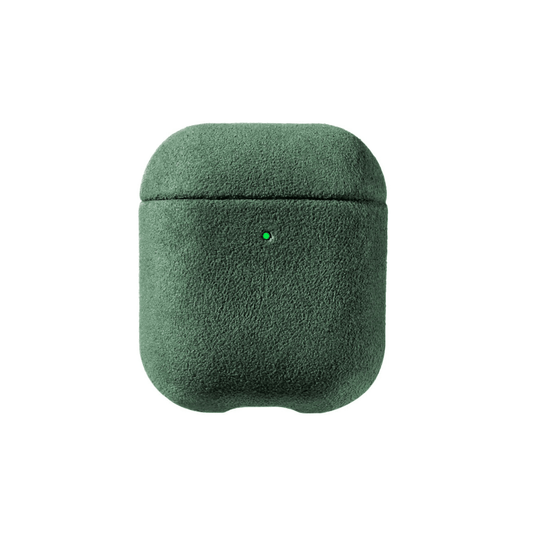 AirPods 1/2 Gen Alcantara Case - Midnight Green