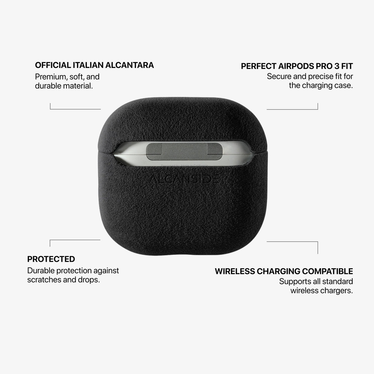 AirPods (5th generation) Alcantara Case - Deep Black