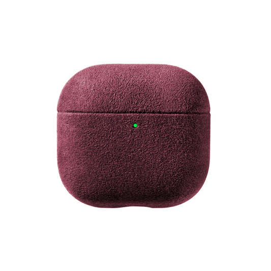 AirPods (4th generation) Alcantara Case - Wine Red