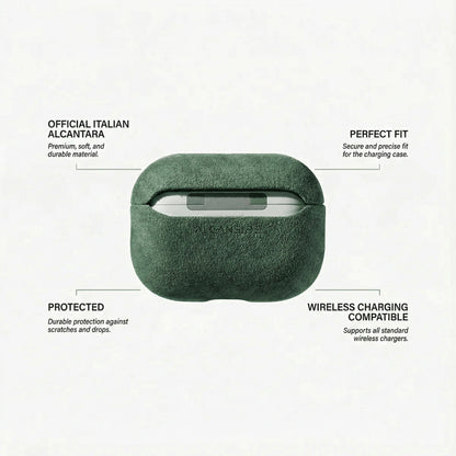 AirPods Pro (2nd Generation) Alcantara Case - Midnight Green