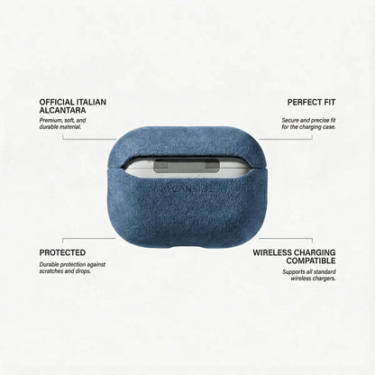 AirPods Pro (2nd Generation) Alcantara Case - Ocean Blue