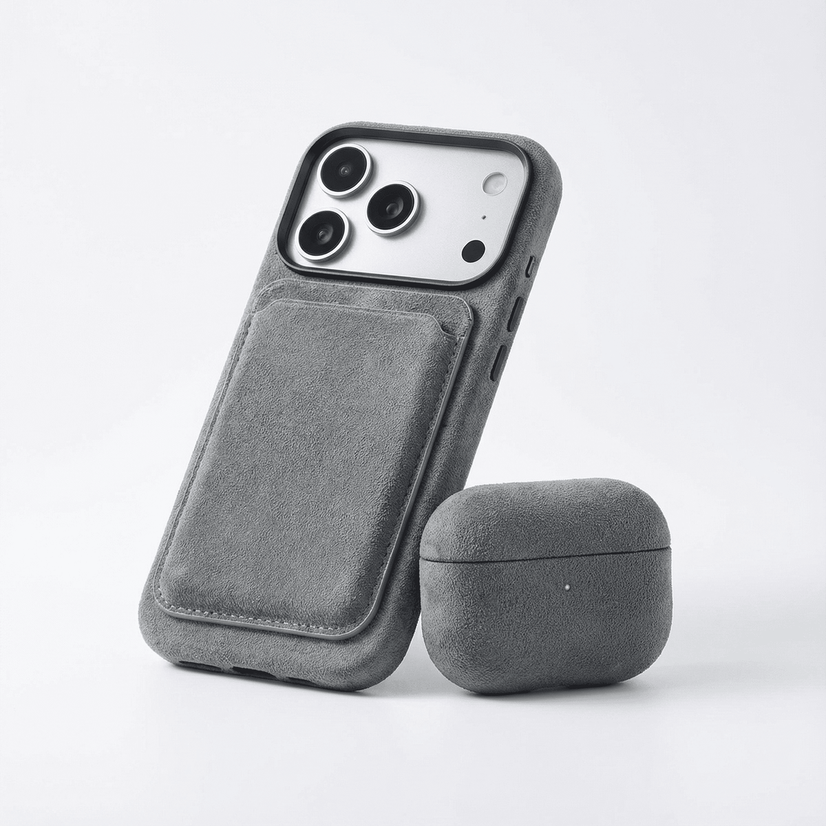 AirPods Pro (3rd Generation) Alcantara Case - Nardo Gray
