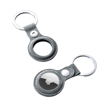Alcantara AirTag Key Ring - Nardo Gray