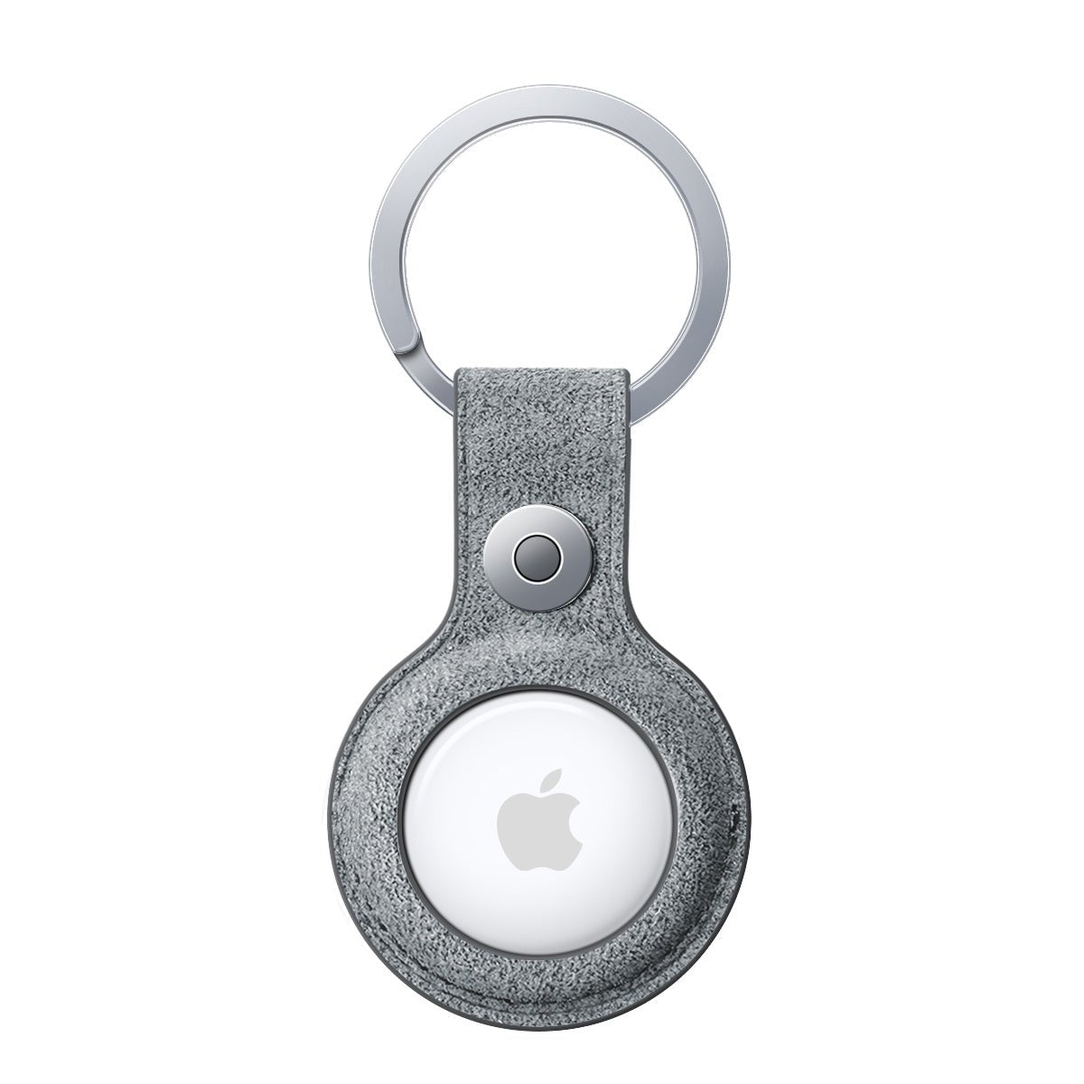 Alcantara AirTag Key Ring - Nardo Gray