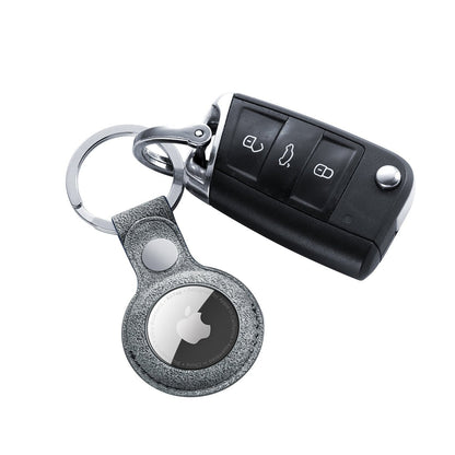 Alcantara AirTag Key Ring - Nardo Gray