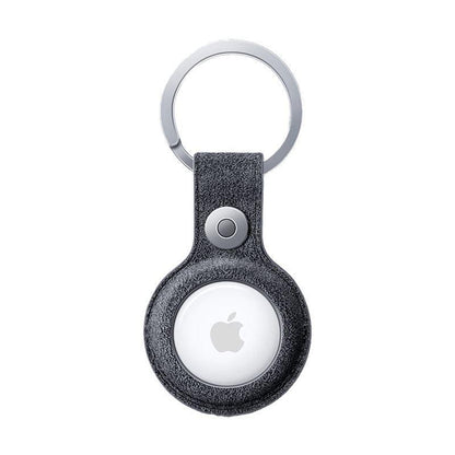 Alcantara AirTag Key Ring - Space Grey