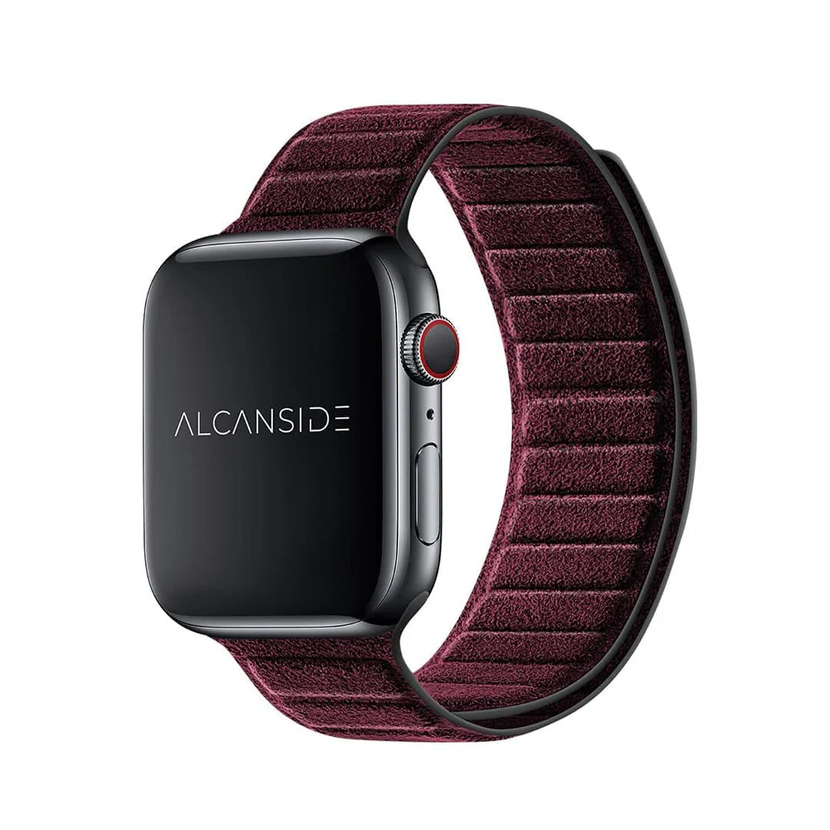 Alcantara Apple Watch Band - Wine Red - 38/40/41/42mm