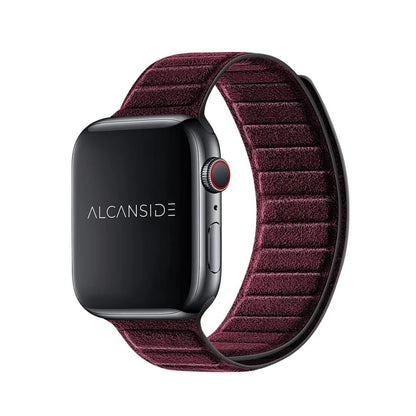 Alcantara Apple Watch Band - Wine Red - 38/40/41/42mm