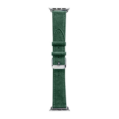Alcantara Apple Watch Band With Buckle - Midnight Green - 42/44/45/46mm & Ultra (49mm) - Christmas Edition
