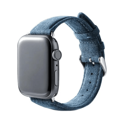 Alcantara Apple Watch Band With Buckle - Ocean Blue - 38/40/41/42mm
