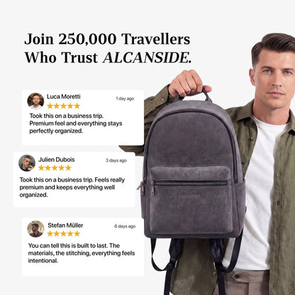 Alcantara Backpack - Space Grey