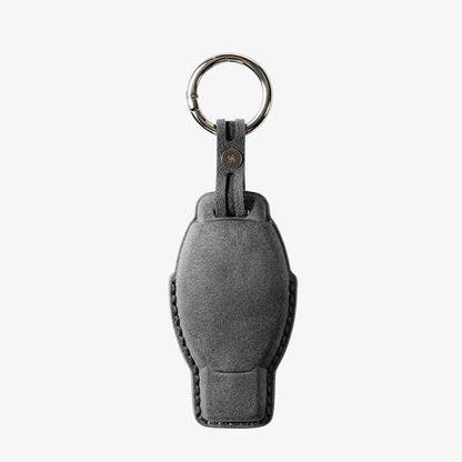 Alcantara Car Key Fob Cover for Mercedes -Benz Model B with Buckle - Space Grey