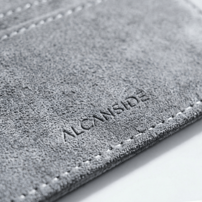 Alcantara Card Wallet - Nardo Gray