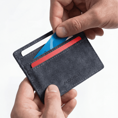 Alcantara Card Wallet - Space Grey
