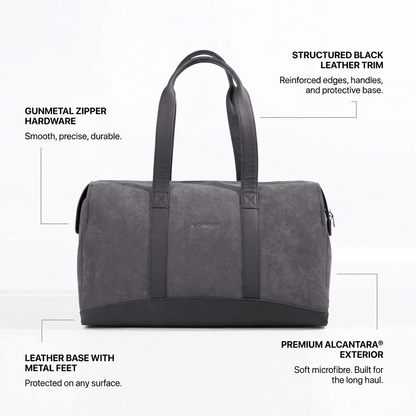Alcantara Duffle Bag - Space Grey
