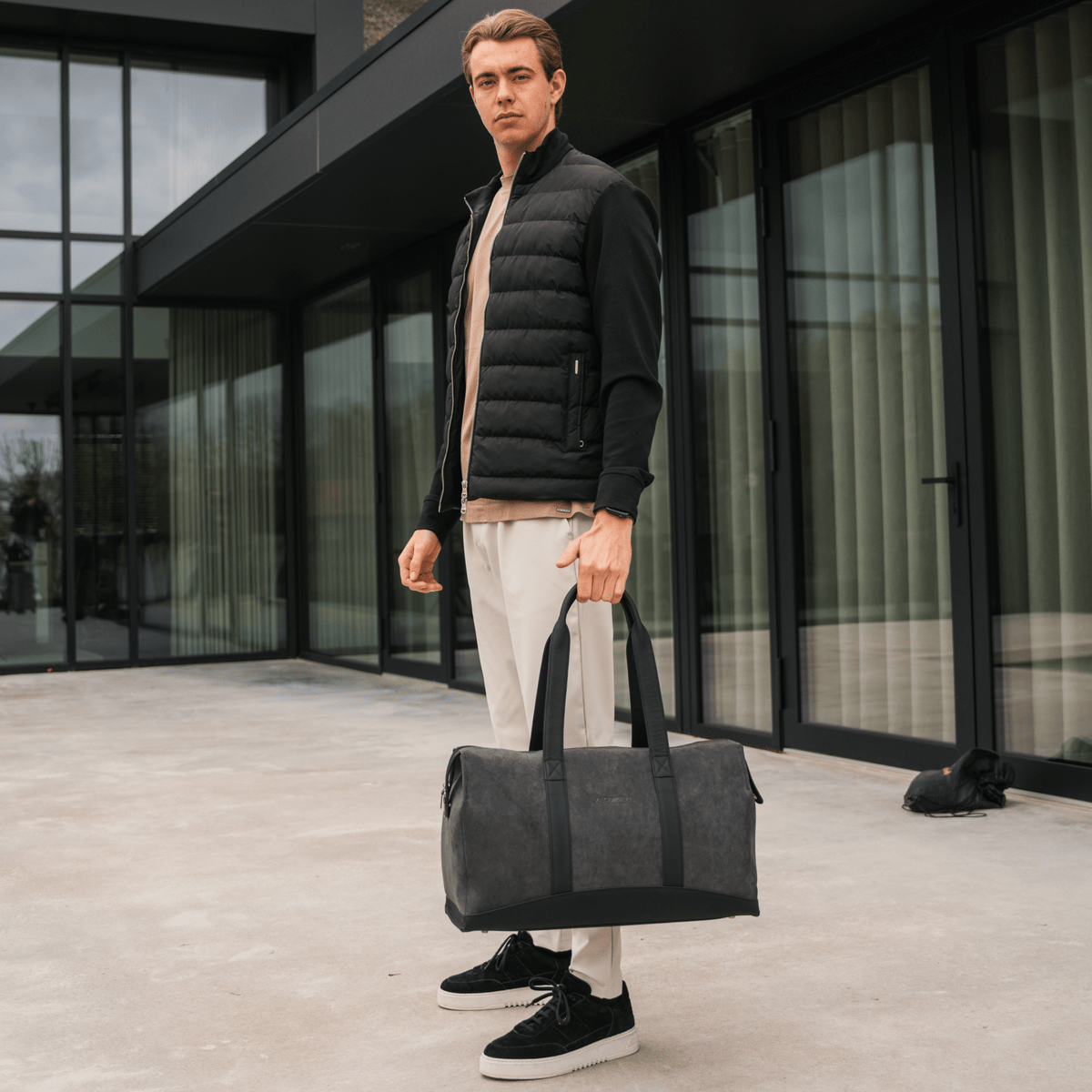 Alcantara Duffle Bag - Space Grey