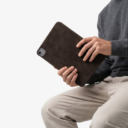 Alcantara iPad Cover - For iPad Air 11 inch (2024/2026) - Chocolate Brown