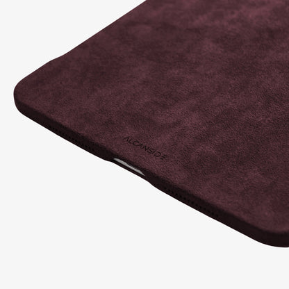 Alcantara iPad Cover - For iPad Air 11 inch (2024/2026) - Wine Red