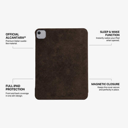 Alcantara iPad Cover - For iPad Air 2026  (13 inch) - Chocolate Brown