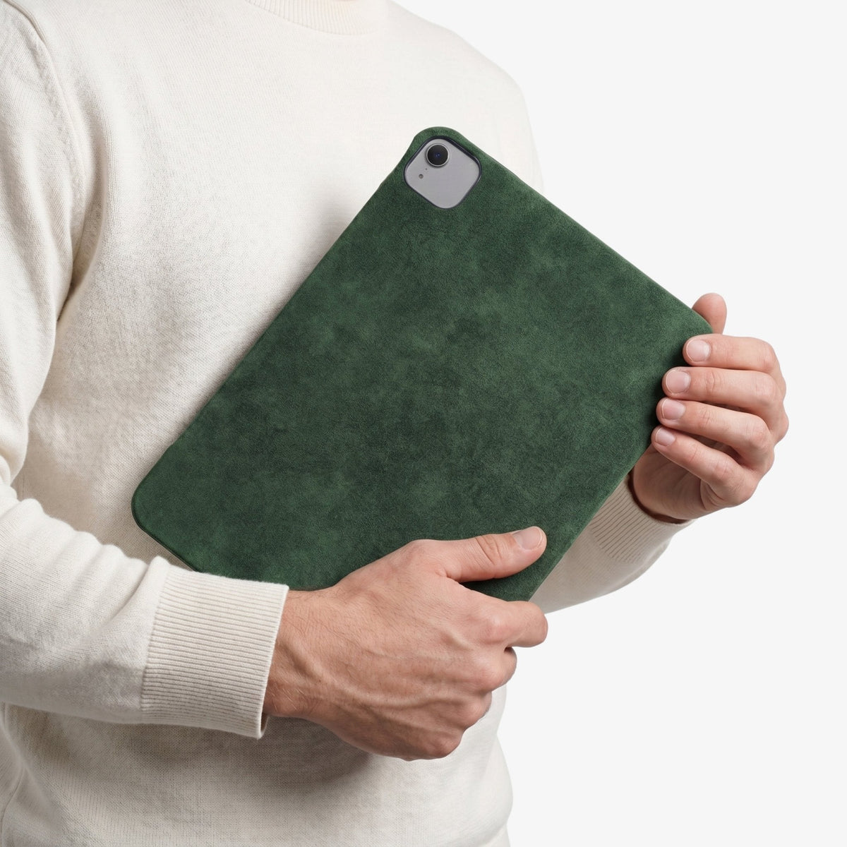 Alcantara iPad Cover - For iPad Air 2026  (13 inch) - Midnight Green