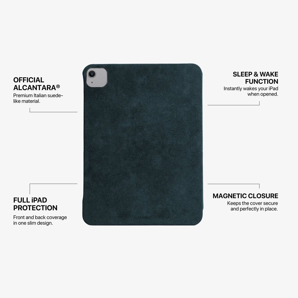Alcantara iPad Cover - For iPad Air 2026  (13 inch) - Navy Blue