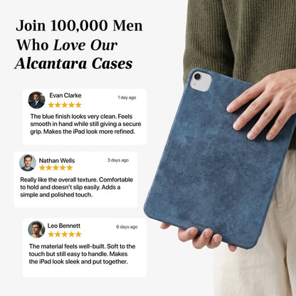 Alcantara iPad Cover - For iPad Air 2026  (13 inch) - Ocean Blue