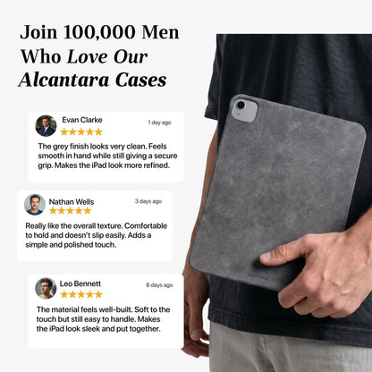 Alcantara iPad Cover - For iPad Air 2026  (13 inch) - Space Grey