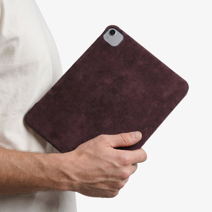 Alcantara iPad Cover - For iPad Air 2026  (13 inch) - Wine Red