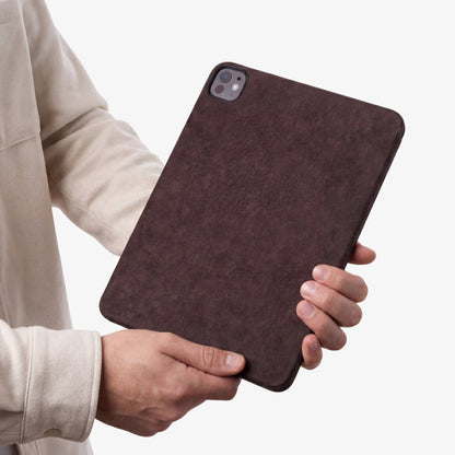 Alcantara iPad Cover - For iPad Pro (13 inch) - Chocolate Brown