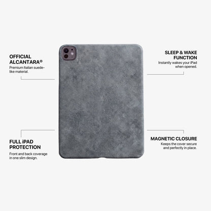 Alcantara iPad Cover - For iPad Pro (13 inch) - Nardo Gray