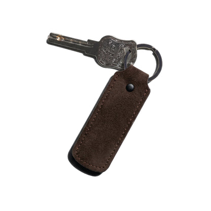 Alcantara Keychain - Chocolate Brown