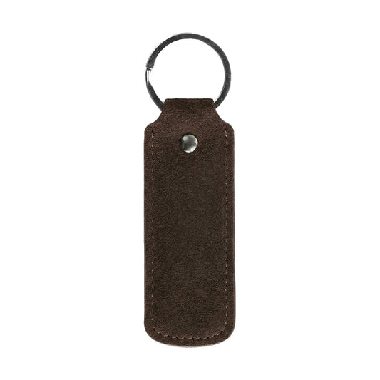 Alcantara Keychain - Chocolate Brown