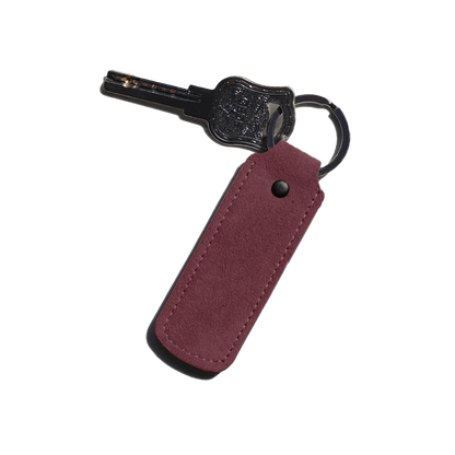 Alcantara Keychain - Wine Red